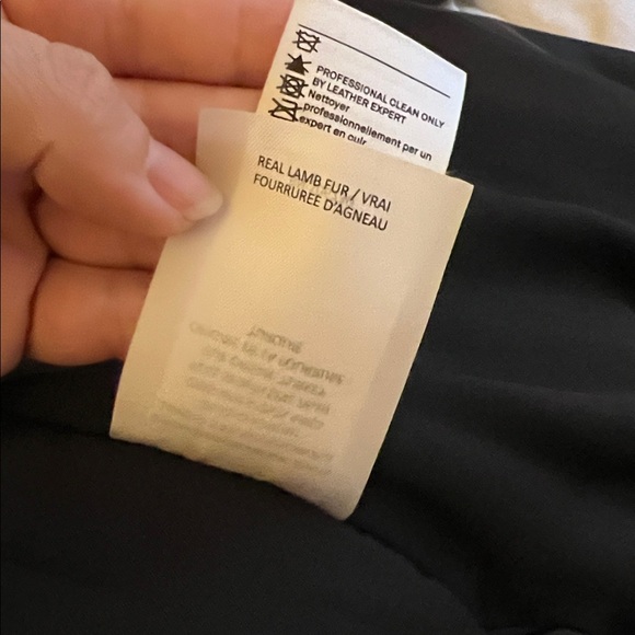 NWT! VINCE Shearling-Trim Lamb Leather Down Puffer Jacket - S - Picture 16 of 16